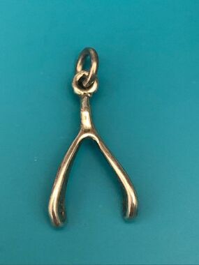 .925 Wish Bone Sterling Silver Jewelry Charm #turkey
